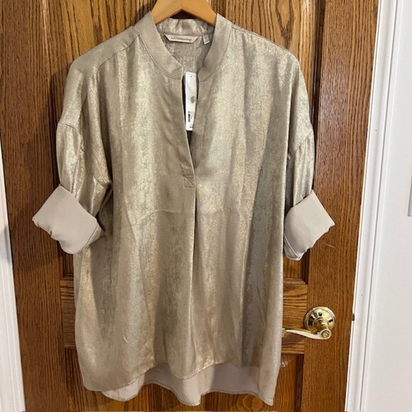 NWT Soft Surroundings Gigi Pullover Tunic Blouse Women's Holiday Summer - Picture 2 of 6